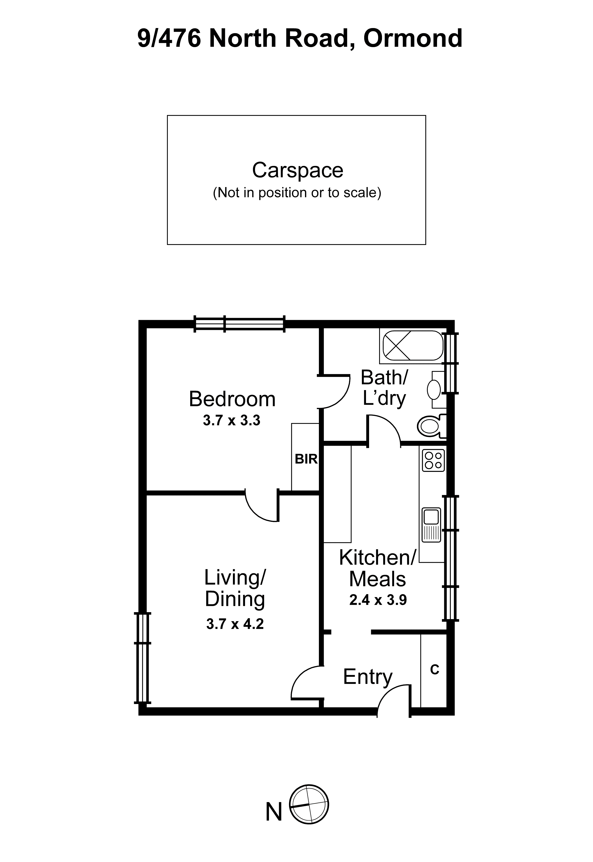 9/476 North Road, Ormond VIC 3204 - Floorplan