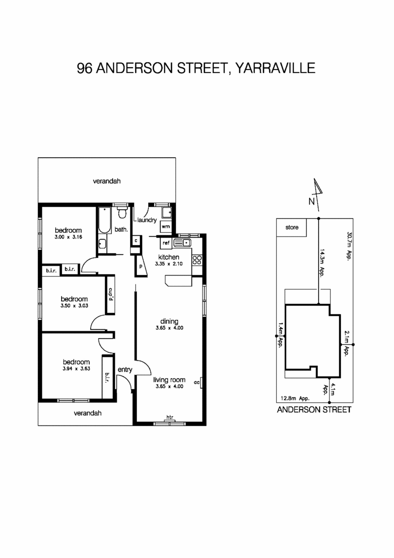 96 Anderson Street, YARRAVILLE VIC 3013 - Floorplan