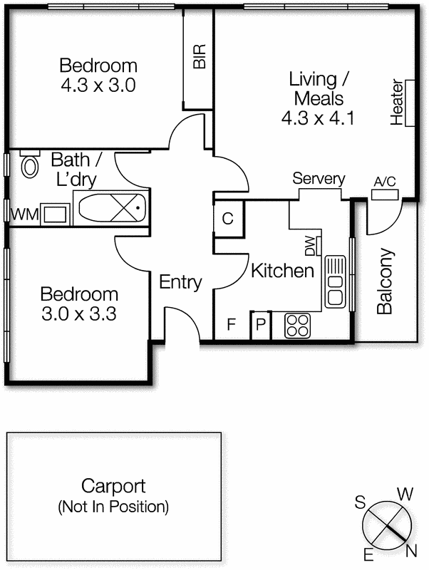 9/63 Ormond Road, Elwood VIC 3184 - Floorplan