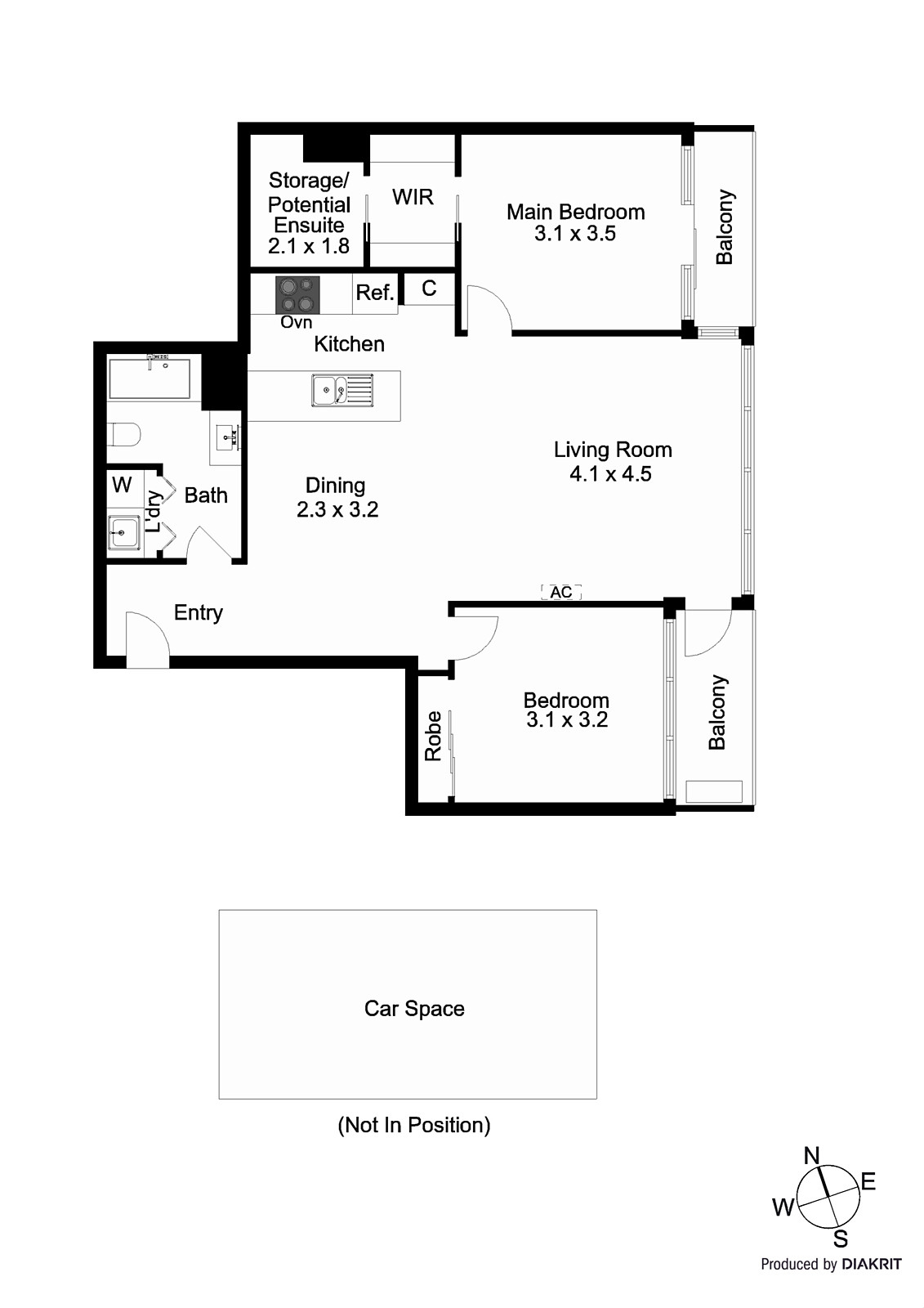 96/99 Whiteman Street, Southbank VIC 3006 - Floorplan