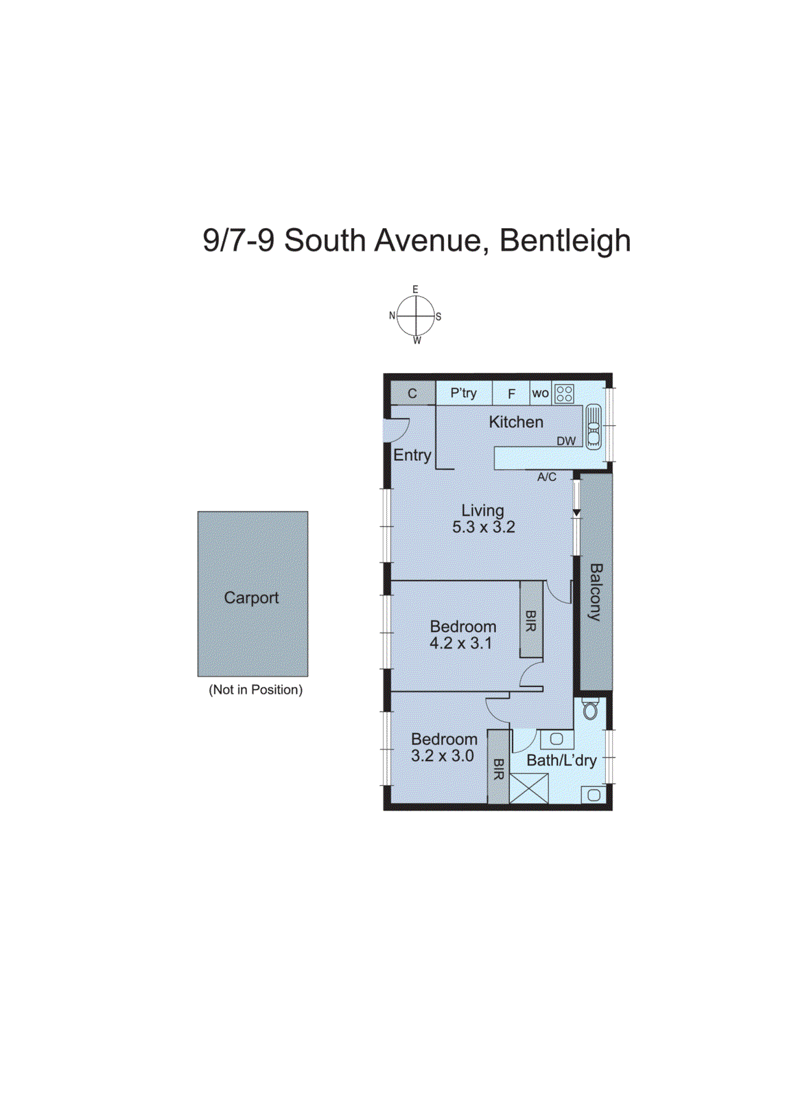 9/7-9 South Avenue, Bentleigh VIC 3204 - Floorplan