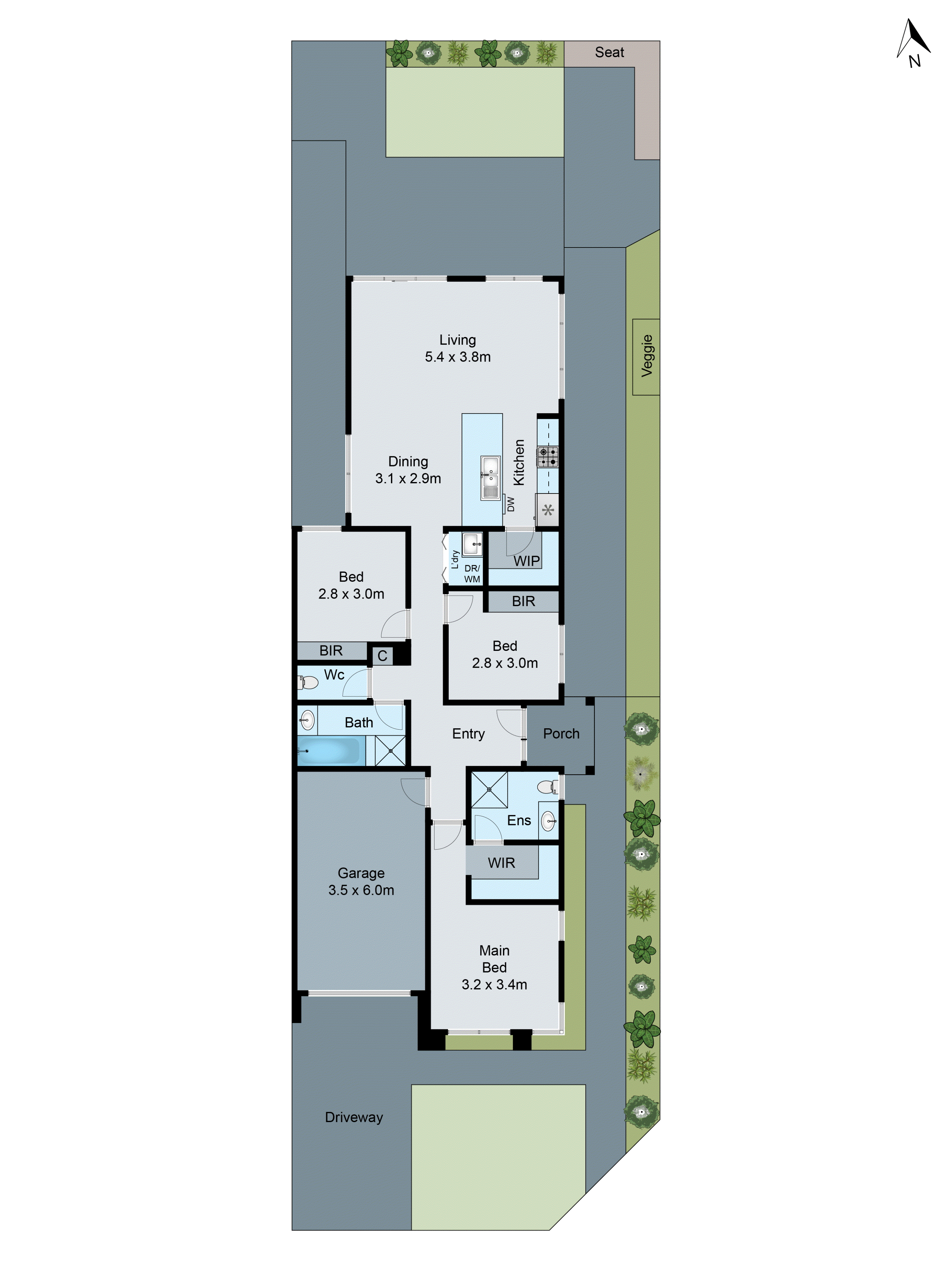 97-99 Wurrook Circuit, North Geelong VIC 3215 - Floorplan