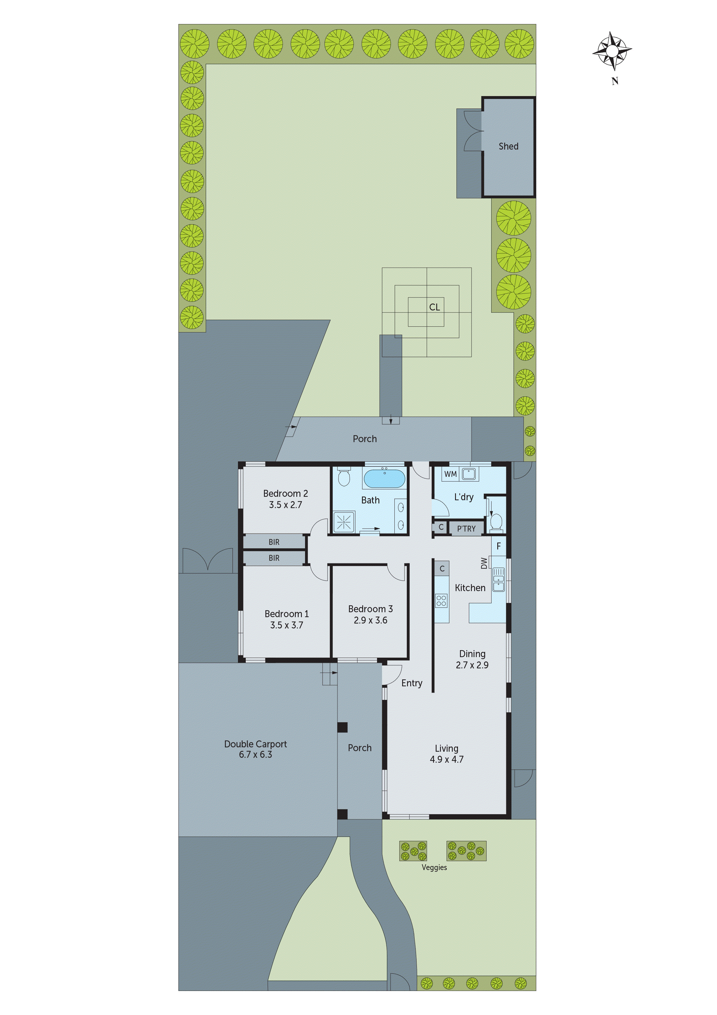 97 Braund Avenue, Bell Post Hill VIC 3215 - Floorplan