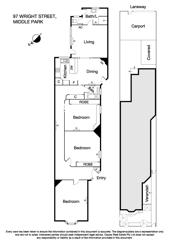 97 Wright Street, MIDDLE PARK VIC 3206 - Floorplan