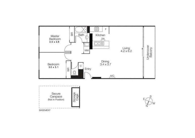 99/632 St Kilda Road, Melbourne VIC 3004 - Floorplan