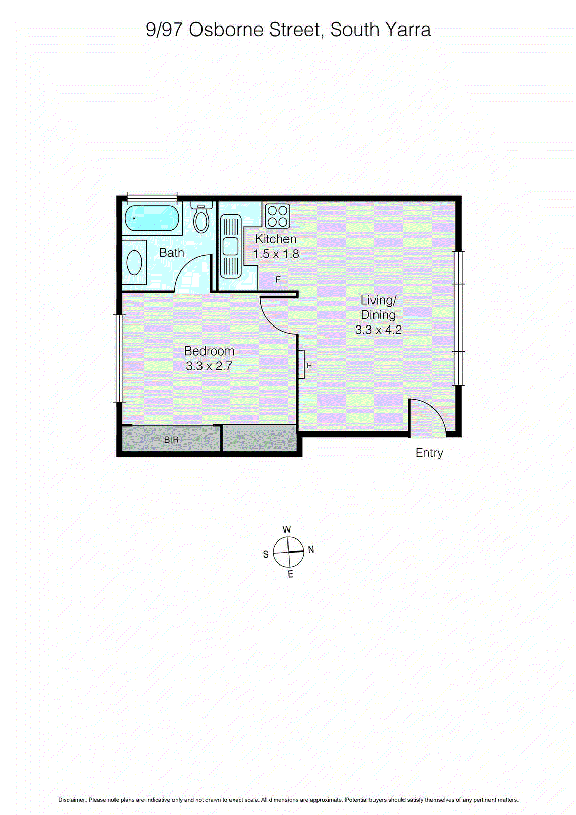 9/97 Osborne Street, South Yarra VIC 3141 - Floorplan
