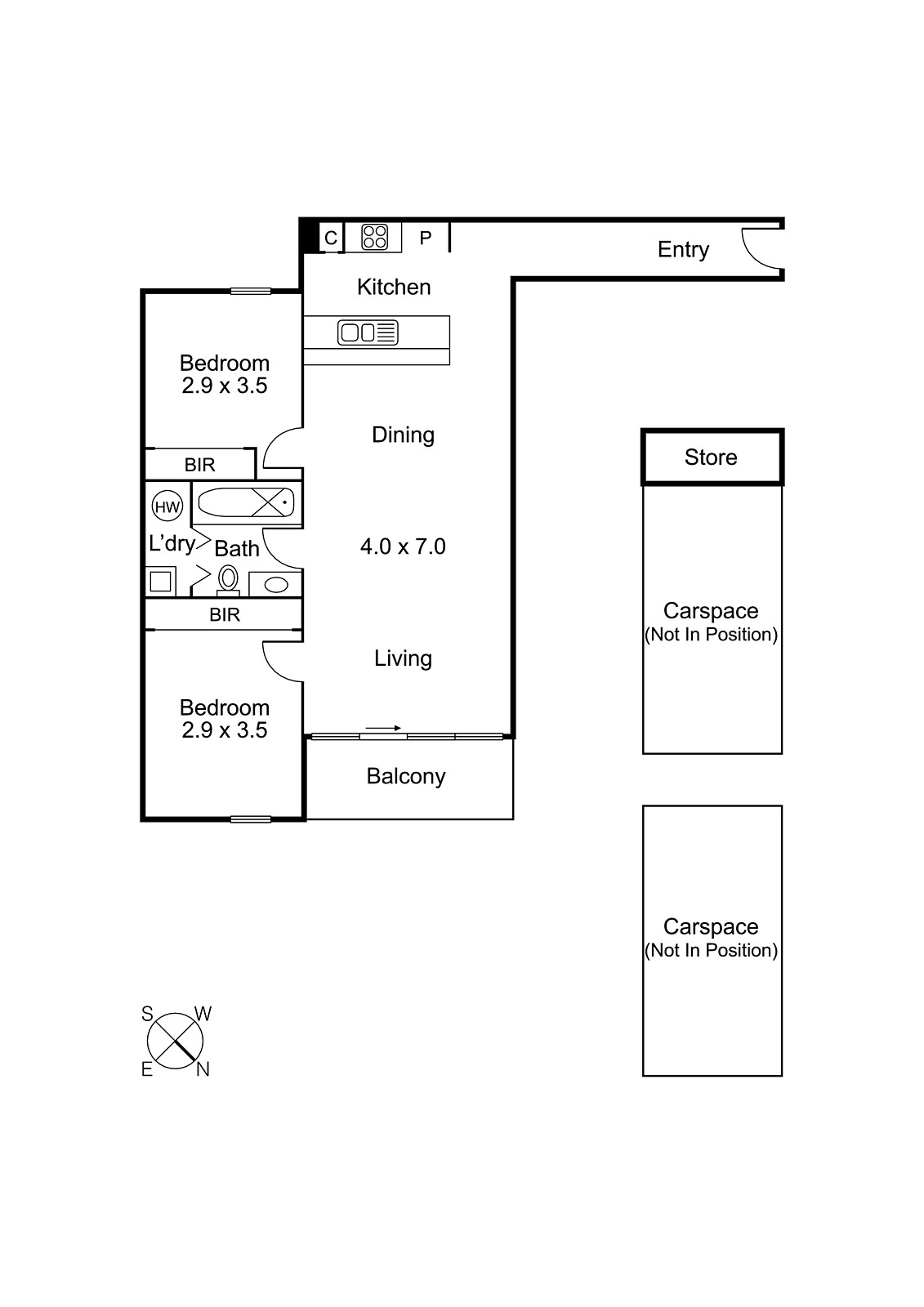 D609/52 Nott Street, Port Melbourne VIC 3207 - Floorplan