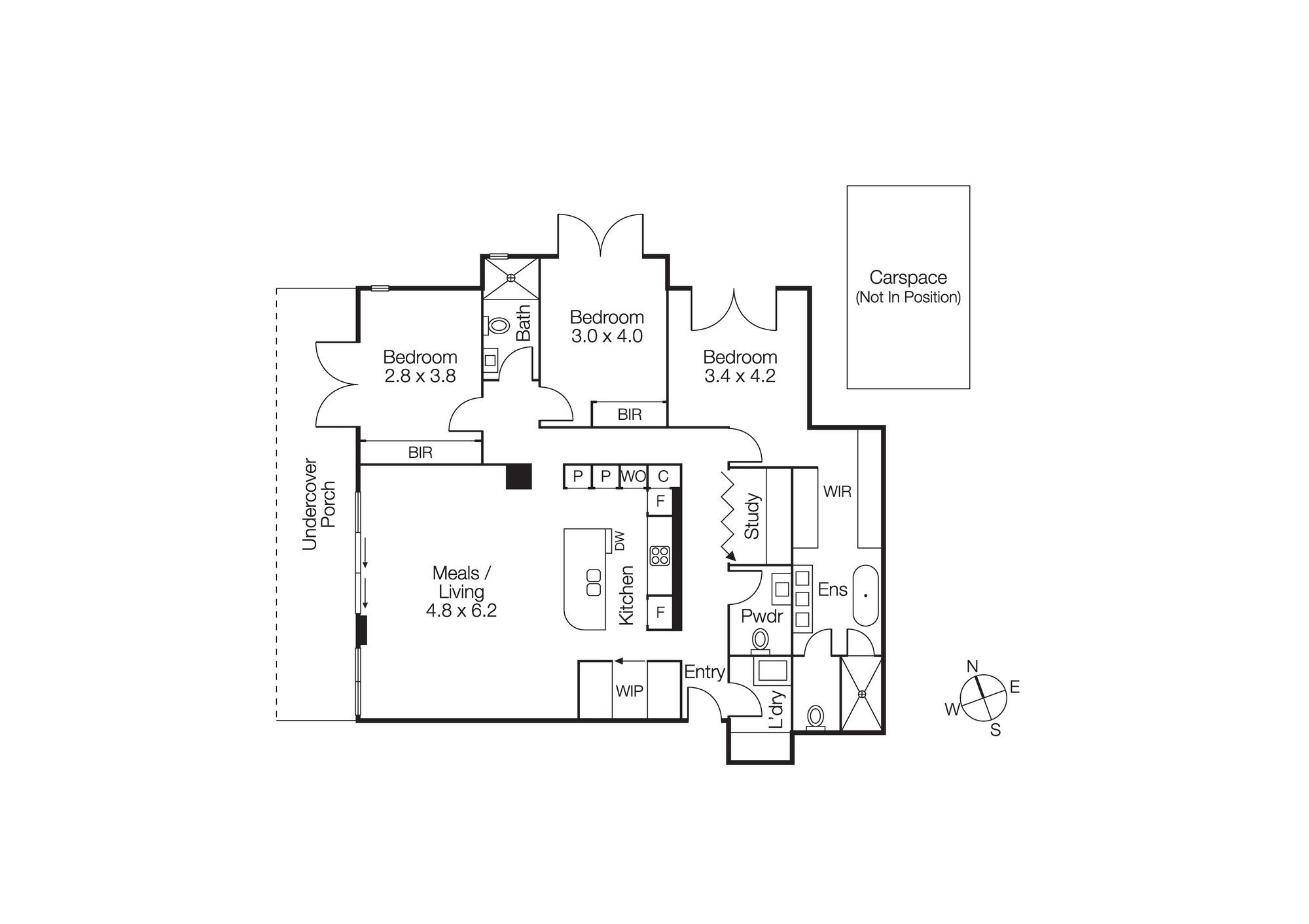 G01/43 Crisp Street, HAMPTON VIC 3188 - Floorplan