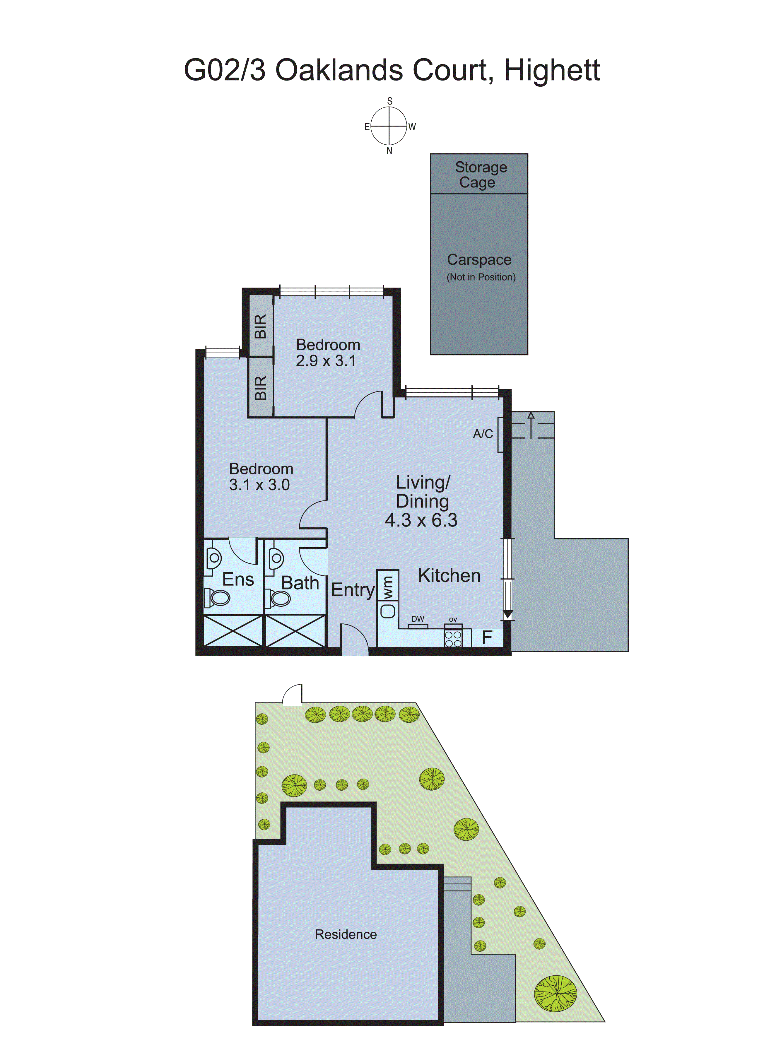 G02/3 Oaklands Court, Highett VIC 3190 - Floorplan