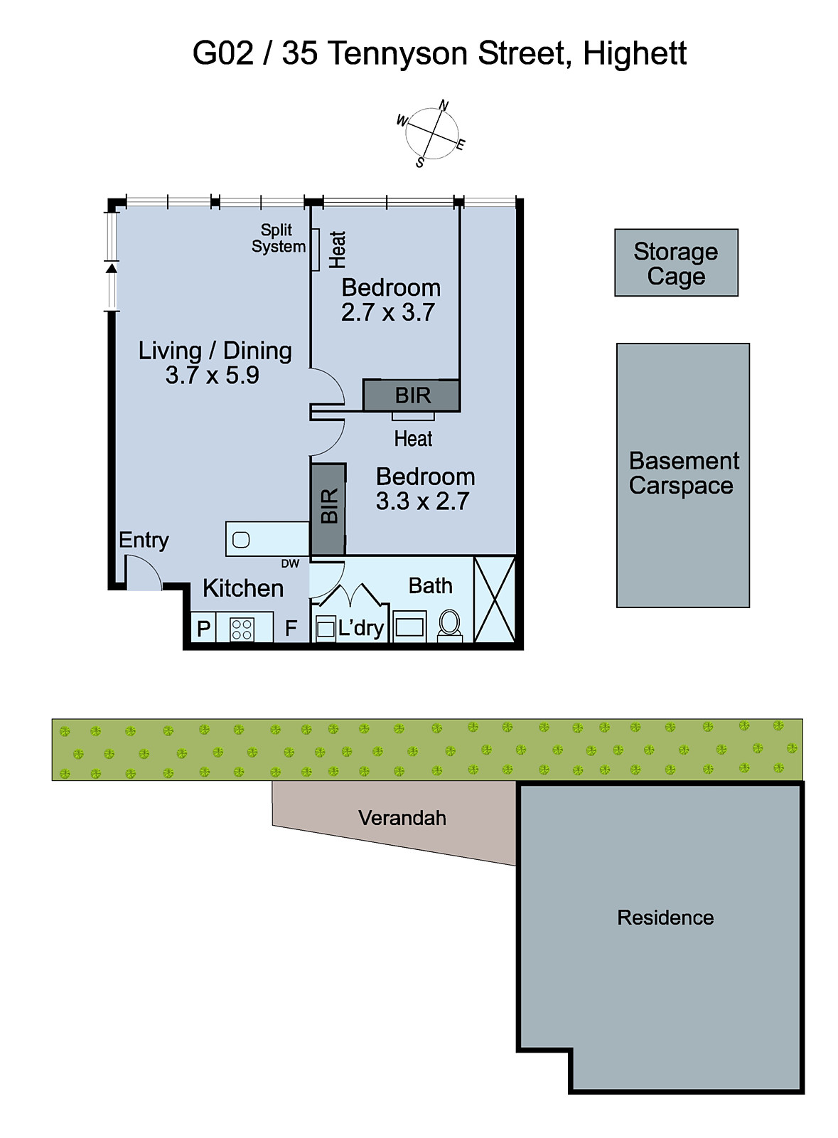 G02/35 Tennyson Street, Highett VIC 3190 - Floorplan