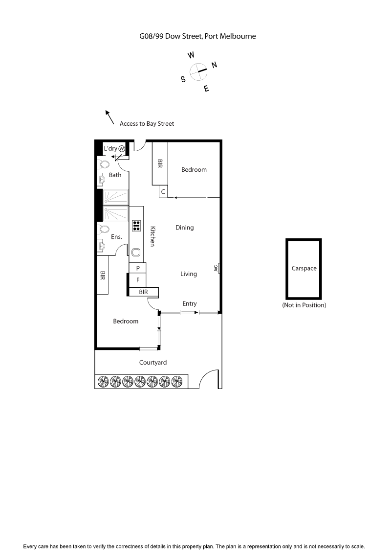 G08/99 Dow Street, PORT MELBOURNE VIC 3207 - Floorplan