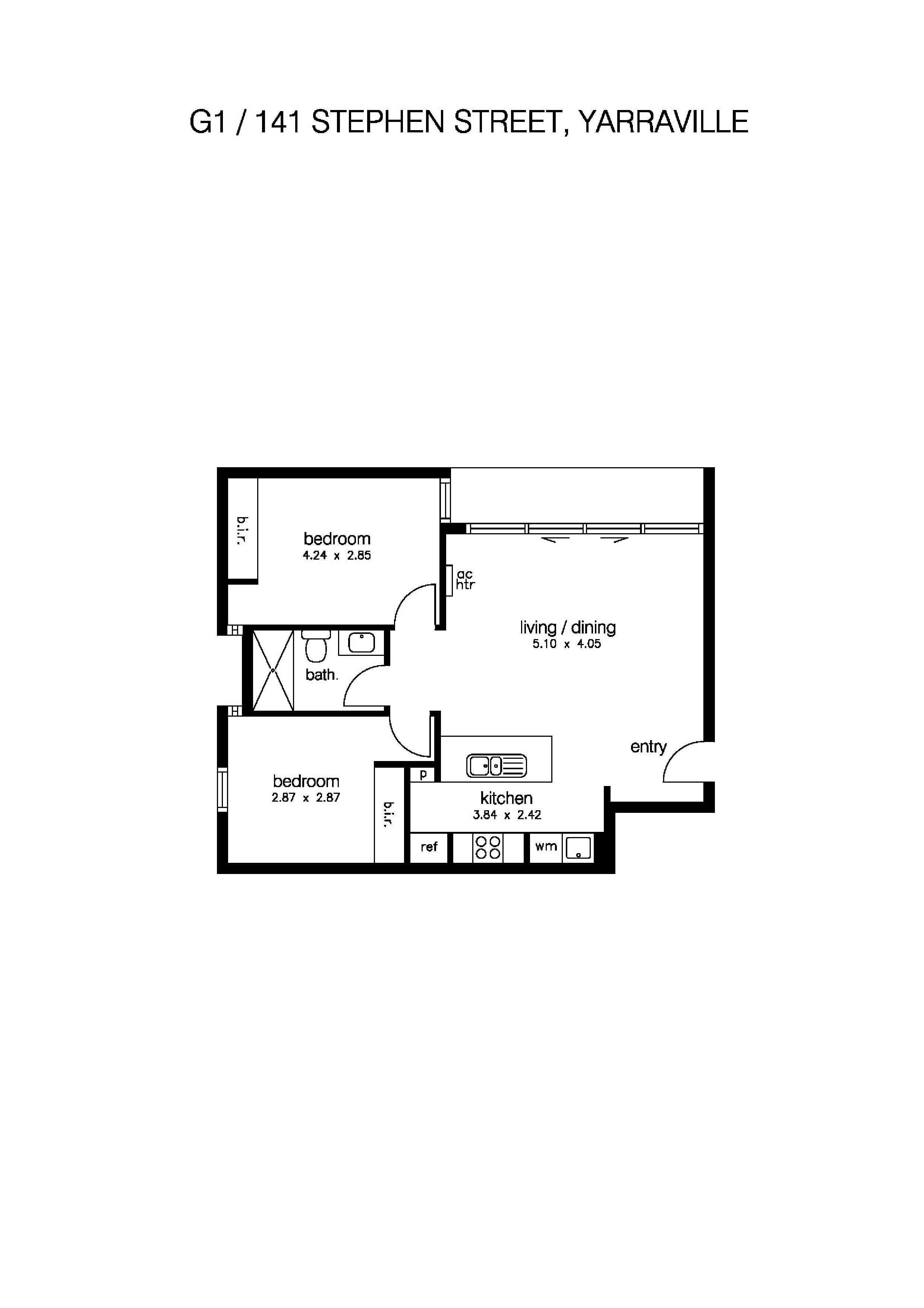 G1/141 Stephen Street, YARRAVILLE VIC 3013 - Floorplan