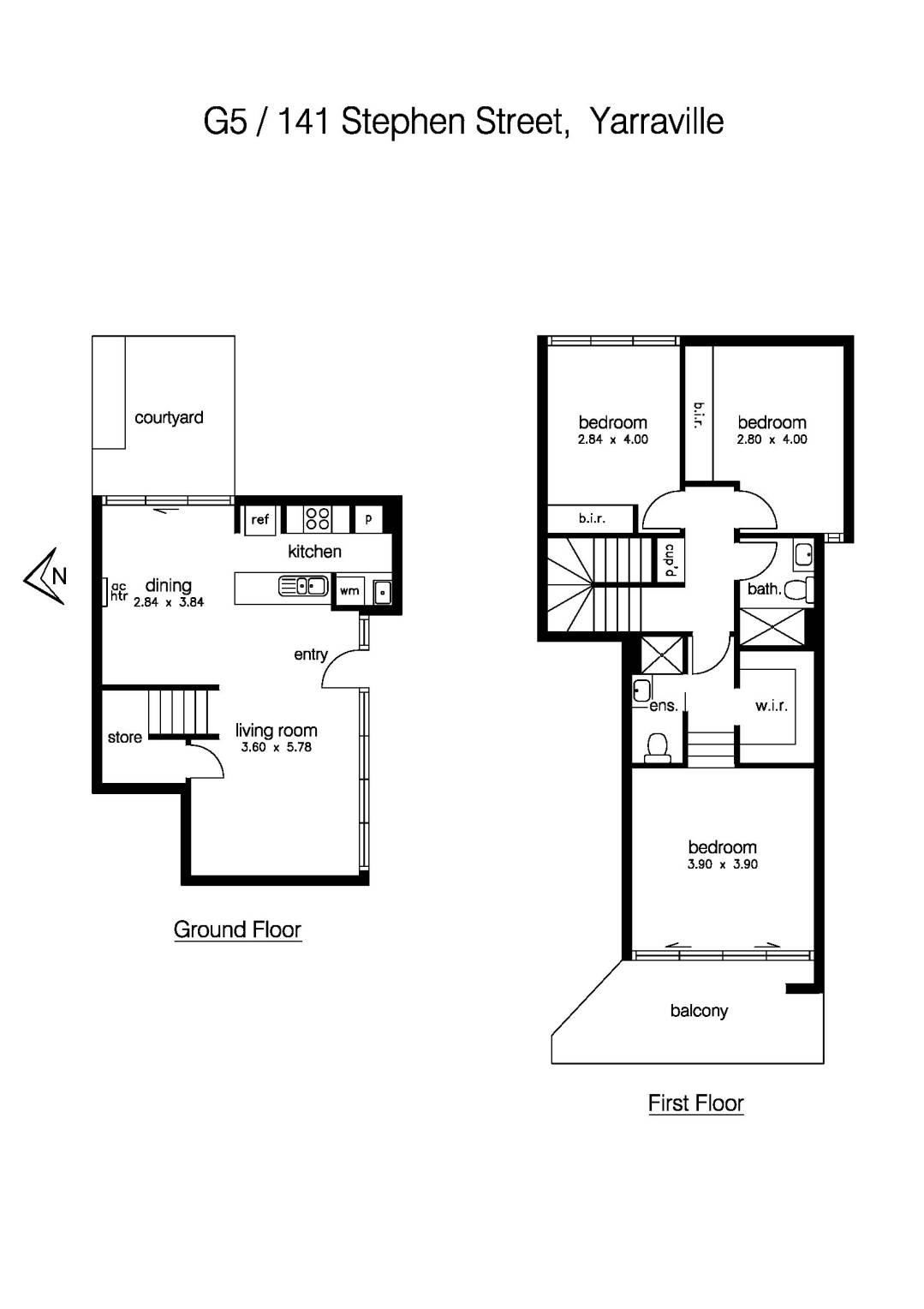 G5/141 Stephen Street, YARRAVILLE VIC 3013 - Floorplan