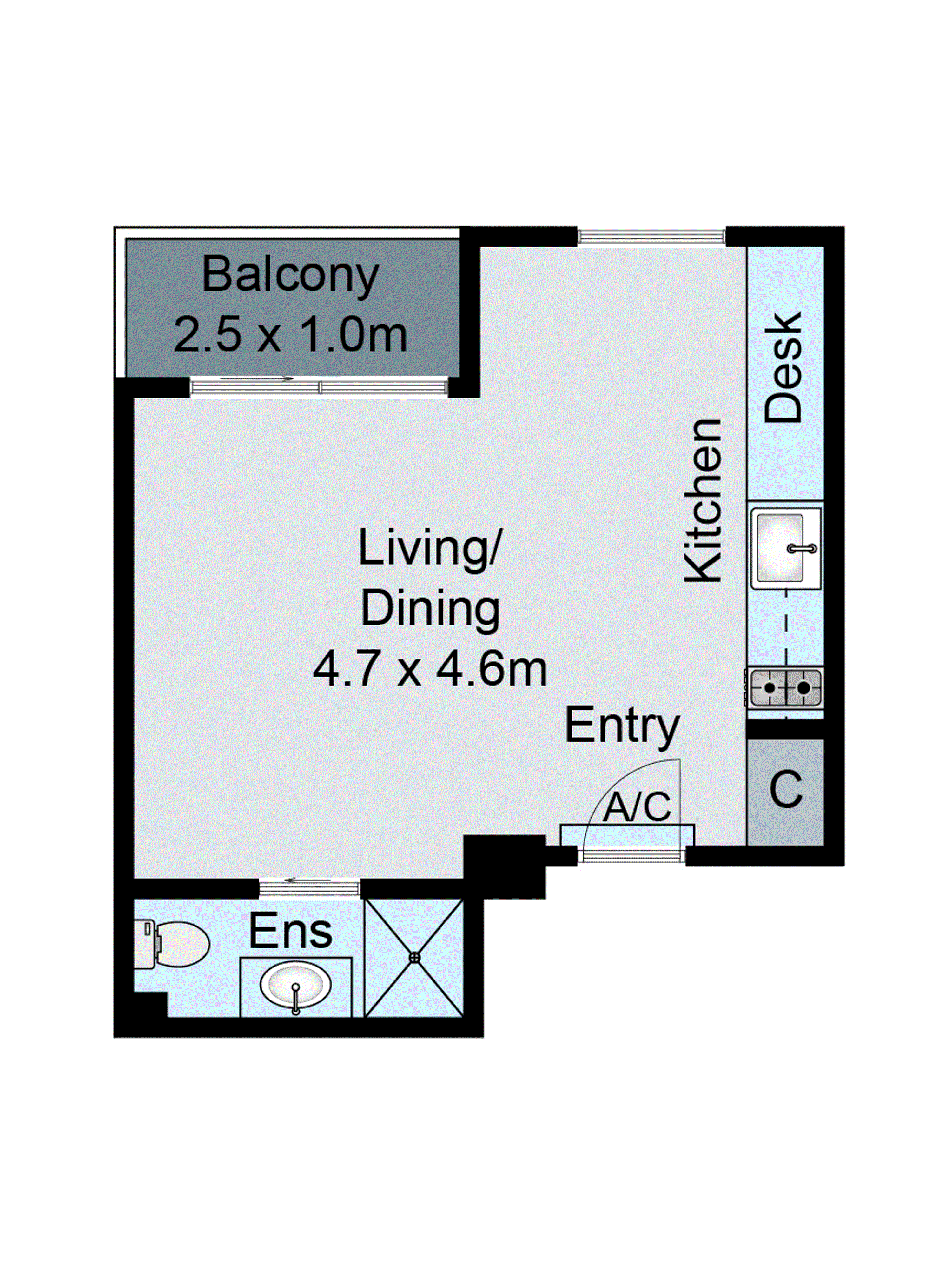 Level 2, 214/48 Wellington Parade, East Melbourne VIC 3002 - Floorplan