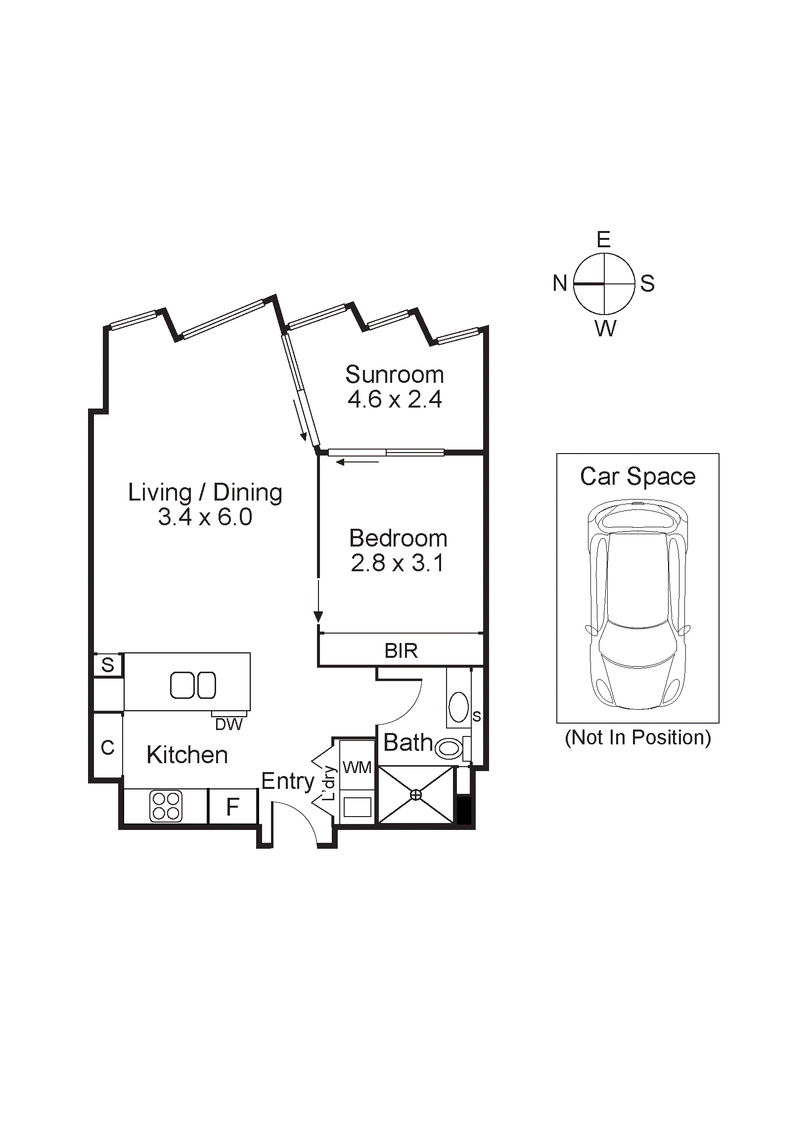 Lot 403 403/140 Swan Street, Cremorne VIC 3121 - Floorplan