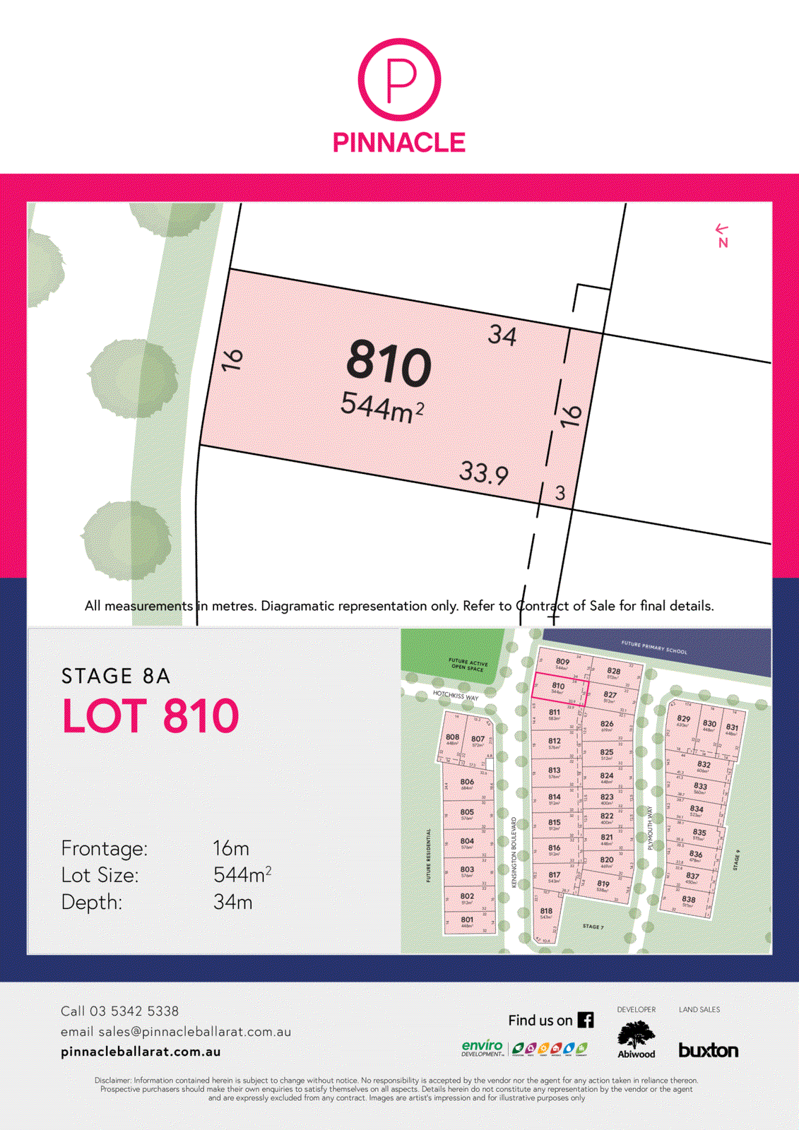 Pinnacle/Lot 810 Kensington Boulevard, Smythes Creek VIC 3351 - Floorplan