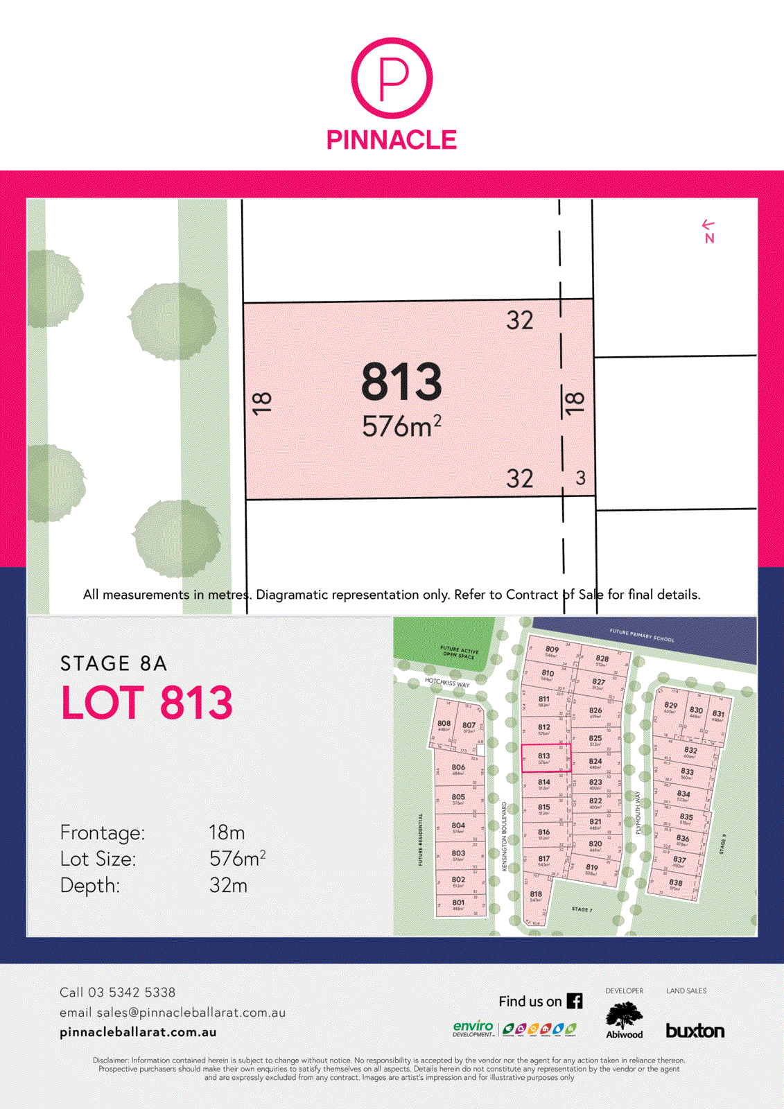 Pinnacle/Lot 813 Kensington Boulevard, Smythes Creek VIC 3351 - Floorplan