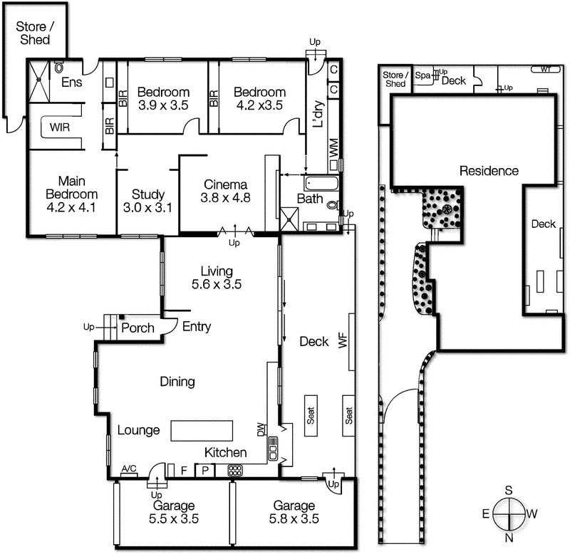 Rear 38 Grenville Street, Hampton VIC 3188 - Floorplan