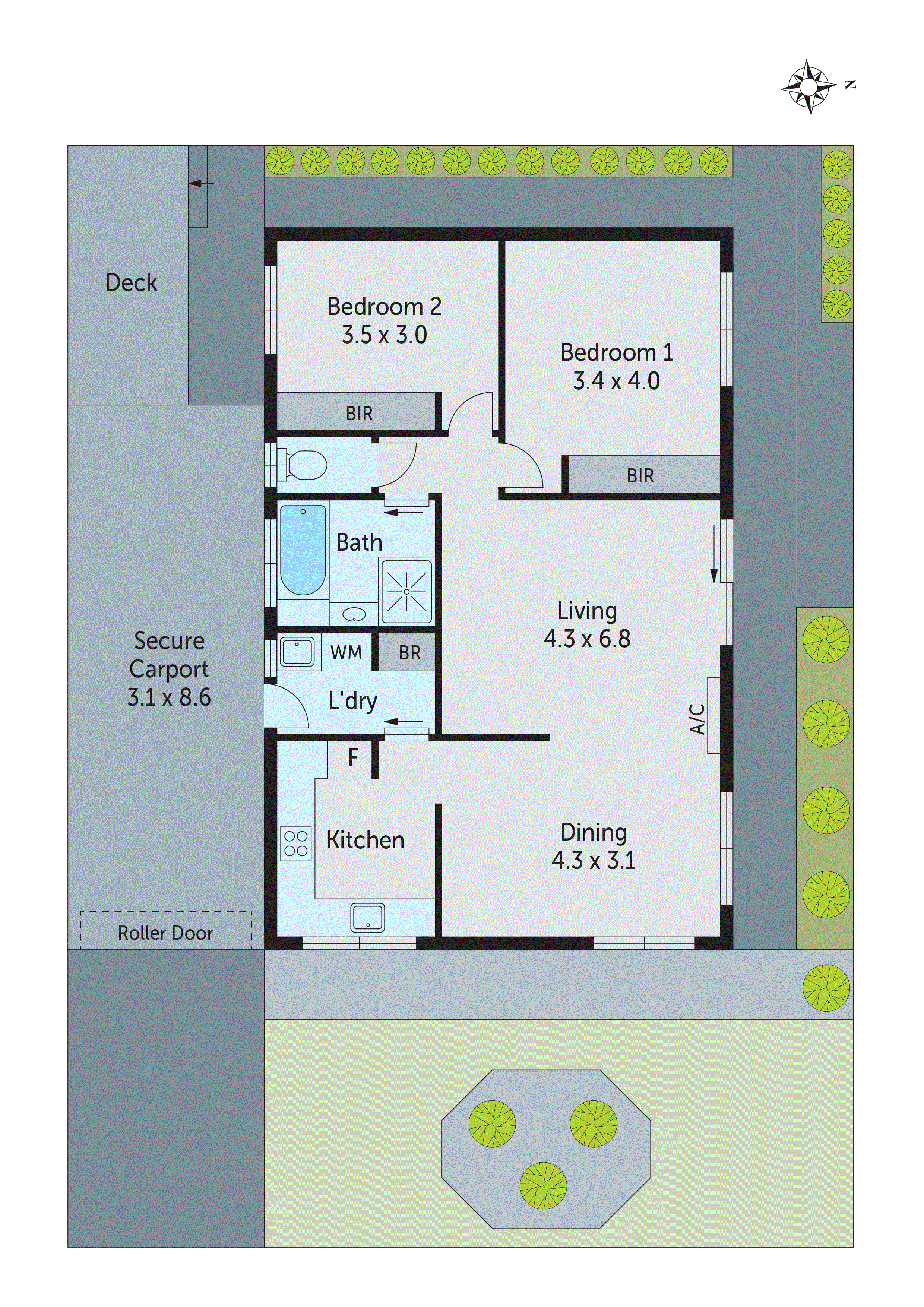 Unit 1/10 Almerta Avenue, Clifton Springs VIC 3222 - Floorplan