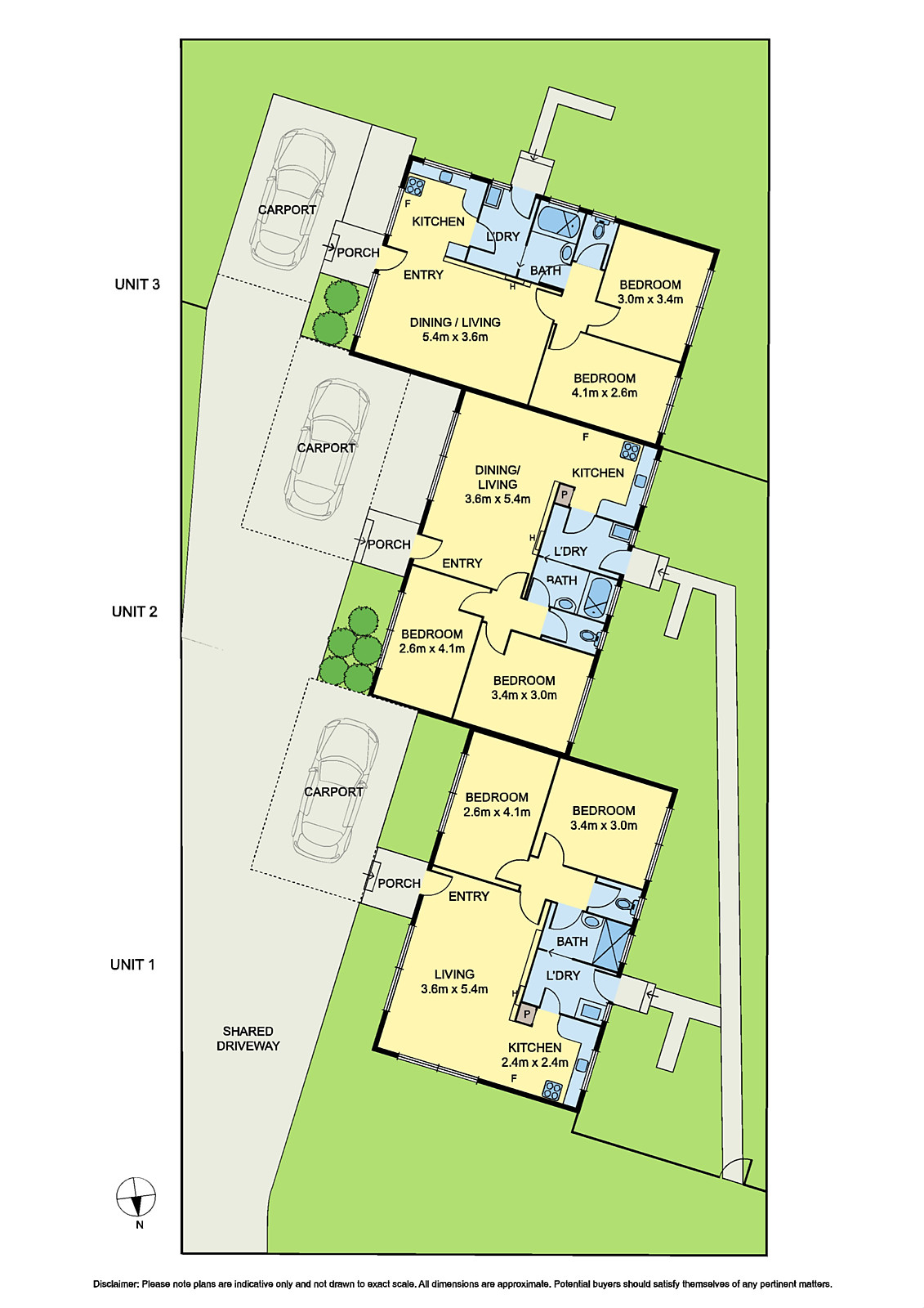 Units 1, 2 & 3,/44 Bellarine Highway, Newcomb VIC 3219 - Floorplan